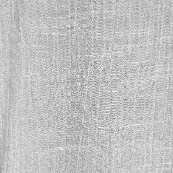 I.N. STUDIO  Gauzy White Button Down Blouse with Pockets & Shirttail Hem, Sz PL - Picture 9 of 11